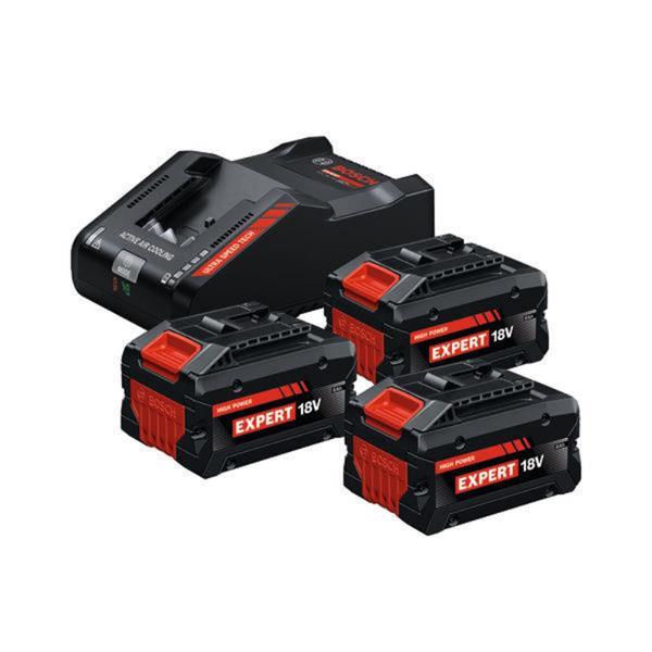Bosch Bosch EXPERT 18V Starter Set (3x EXBA18V-80 18V 8.0Ah & EXAL18V-160 Charger) V0005