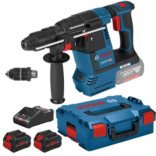 Bosch Bosch GBH 18V-26 F 18V Brushless 3 Mode SDS-Plus Drill (2x8Ah ProCORE) BOS-0611910078