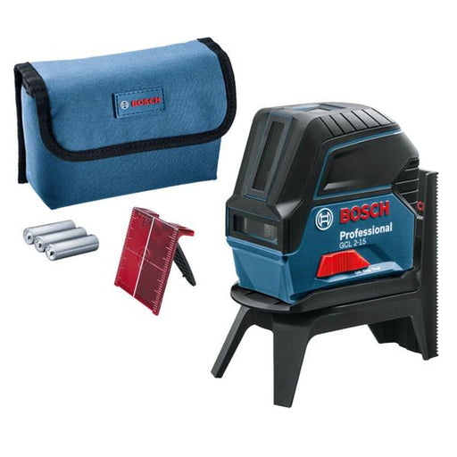 Bosch Bosch GCL 2-15 Red Cross Line Laser with RM1 Wall Mount E00