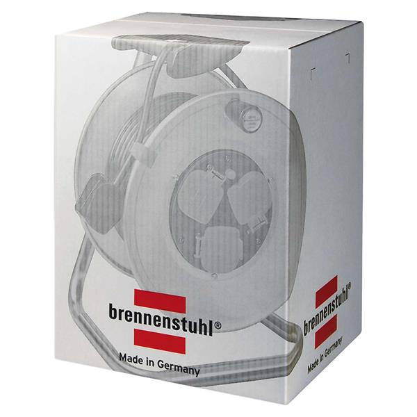 Brennenstuhl 240 Volt 25m Garant Bretec 3-Way Socket Cable Reel BS-1208853