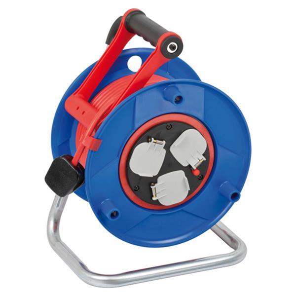 Brennenstuhl 240 Volt 25m Garant Bretec 3-Way Socket Cable Reel BS-1208853
