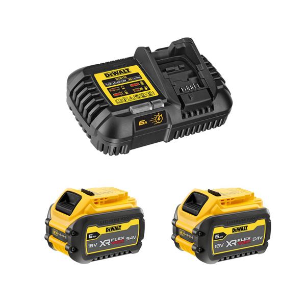 Dewalt DCB116T2 6Ah 18V Battery & Charger Starter Kit (2x6Ah) DCB116T2