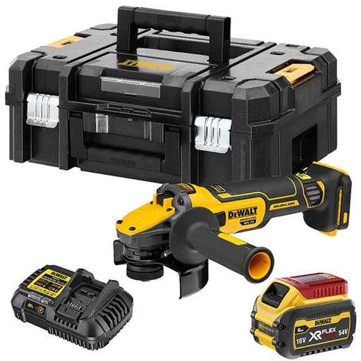 Dewalt DCG409T1 18V XR 125mm Angle Grinder With FLEXVOLT Advantage (1x6Ah) DCG409T1