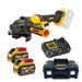 Dewalt DCG418X2 54V XR FlexVolt 125mm Brushless Grinder Kit (2x9Ah) DCG418X2