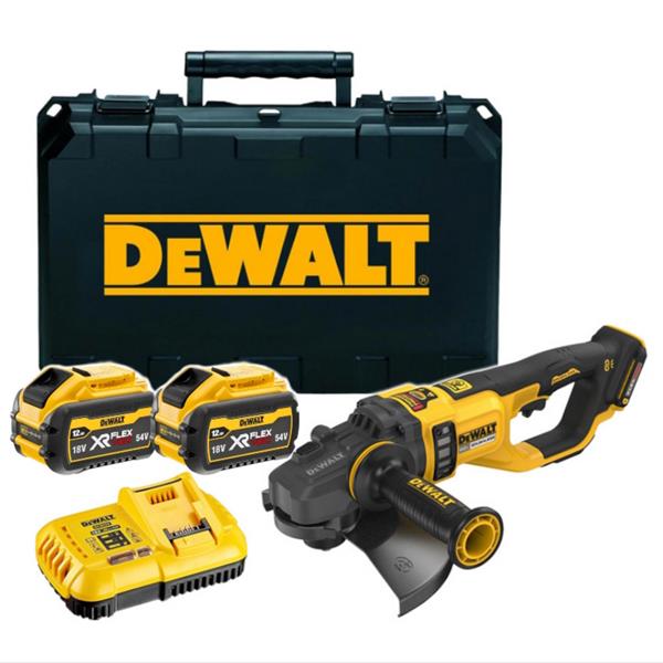 Dewalt DCG460Y2 54V XR Brushless FLEXVOLT 230mm Angle Grinder (2x12Ah) DCG460Y2