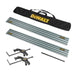 Dewalt Guide Rail Kit 2 x 1400mm Rails, Clamps, Bag and joining bars DWS5022-KIT