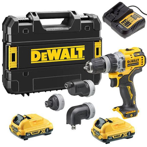 Dewalt DCD703L2T 12V Brushless Multi Head Drill Driver (2x3Ah) DCD703L2T