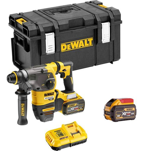 Dewalt DCH333X2 54V XR FlexVolt SDS Plus Hammer Drill in Toughbox (2X9.0Ah) DCH333X2