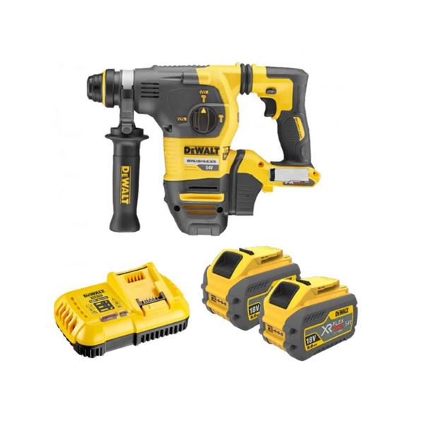 Dewalt DCH333X2 54V XR FlexVolt SDS Plus Hammer Drill in Toughbox (2X9.0Ah) DCH333X2