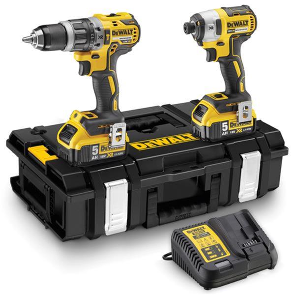 Dewalt DCK266P2 Combi Drill & Impact Driver XR 18V Brushless Kit (2x5Ah) DCK266P2