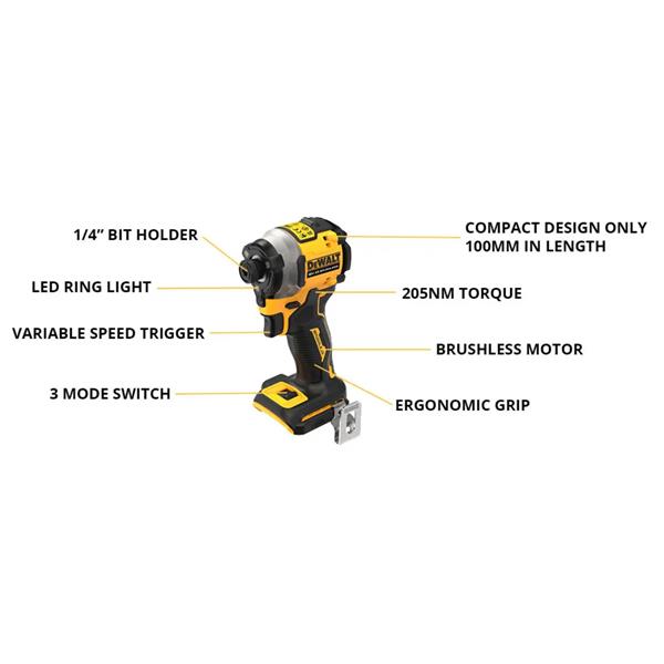 Dewalt DCF850N Impact Driver (Bare Unit) DCF850N