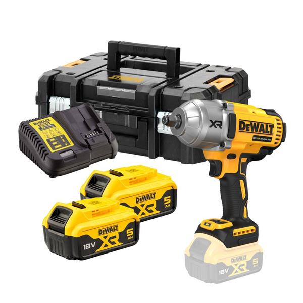 Dewalt DCF900P2T 18V XR Brushless 1/2" High Torque Impact Wrench (2x5Ah) DCF900P2T
