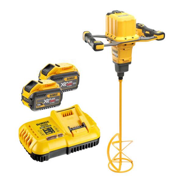 Dewalt DCD240X2 54V XR FLEXVOLT Brushless Paddle Mixer (2x9Ah) DCD240X2