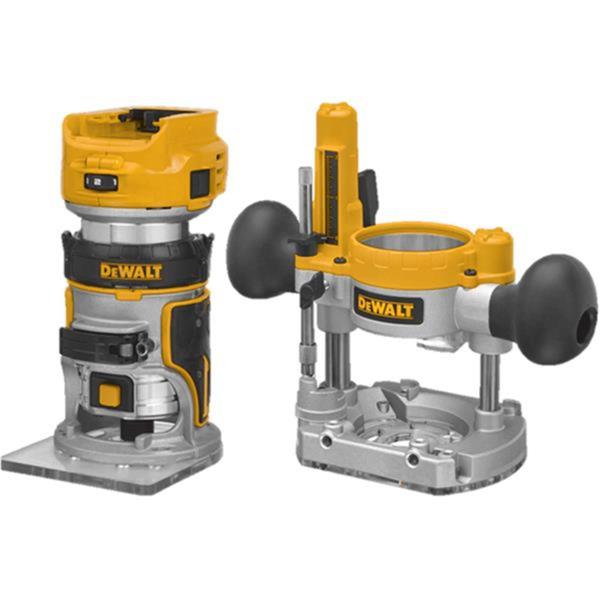 Dewalt DCW604NT 18V XR Brushless 1/4" Router with Base (Bare Unit) DCW604NT-XJ