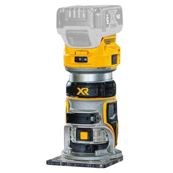 Dewalt DCW604NT 18V XR Brushless 1/4" Router with Base (Bare Unit) DCW604NT-XJ