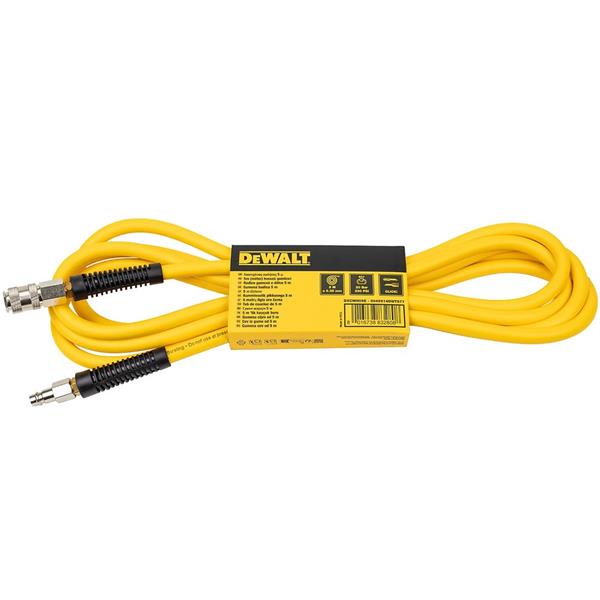 Dewalt Dewalt 5m PVC Air Hose with 1/4" Quick Release Couplers (8x12mm) 9045914DWT577