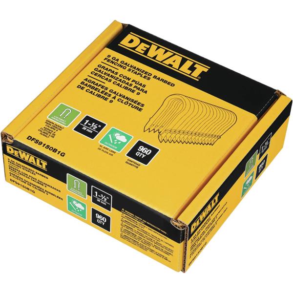 Dewalt DFS9150B1G 960pk 9GA 40mm Staples For DCFS950 Fencing Stapler DFS9150B1G