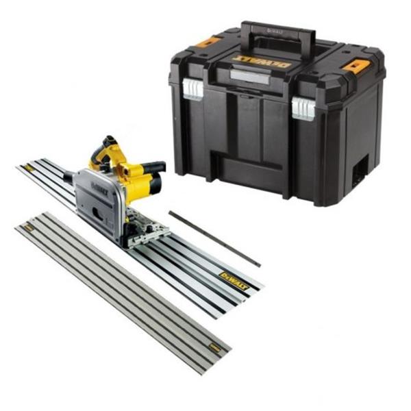Dewalt DWS520KTL Plunge Saw in TSTAK Carry Case + 2x 1.5m Guide Rails + Joining Bar