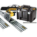 Dewalt DWS520KTL Plunge Saw in TSTAK Carry Case + 2x 1.5m Guide Rails + Joining Bar