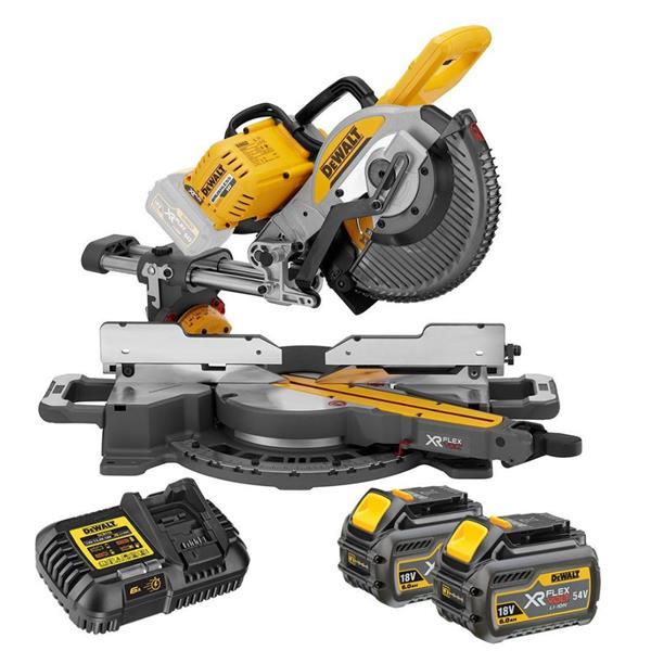 Dewalt DCS727T2 10" Brushless FlexVolt Mitre Saw (2x6Ah) DCS727T2