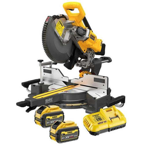 Dewalt DCS781X2 54V FlexVolt Single-Battery 12" Mitre Saw (2x9Ah) DCS781X2
