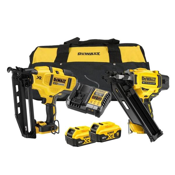 Dewalt Dewalt XR 18V Nailer Twin Pack (2x5.0Ah) DCK264P2
