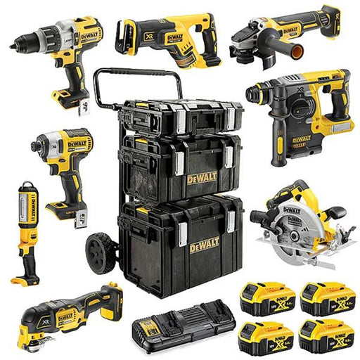 Dewalt 18V 8 Piece All Brushless Power tool Kit (4x5Ah) DCK853P4