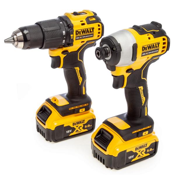 Dewalt DCK2062P2T 18V XR Combi Drill and Impact Driver Kit (2x5Ah) DCK2062P2T