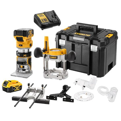 Dewalt DCW604P2T 18V XR Li-ion Brushless Cordless Router Kit (2x5Ah) DCW604P2T