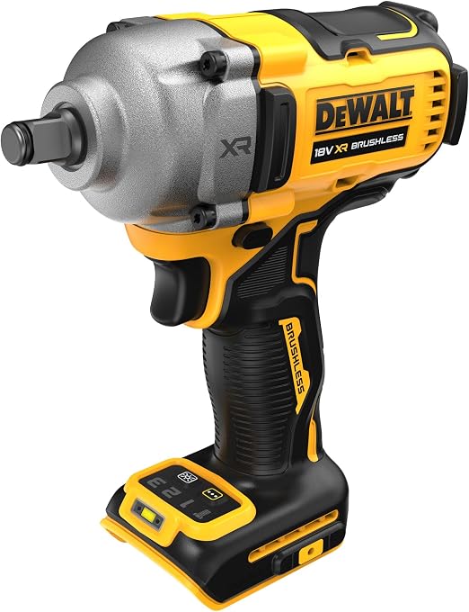 Dewalt DeWalt DCF891NT 18V XR Brushless 1/2" Compact High Torque Impact Wrench – Hog Ring Anvil, TSTAK Case (Bare Unit) DCF891NT