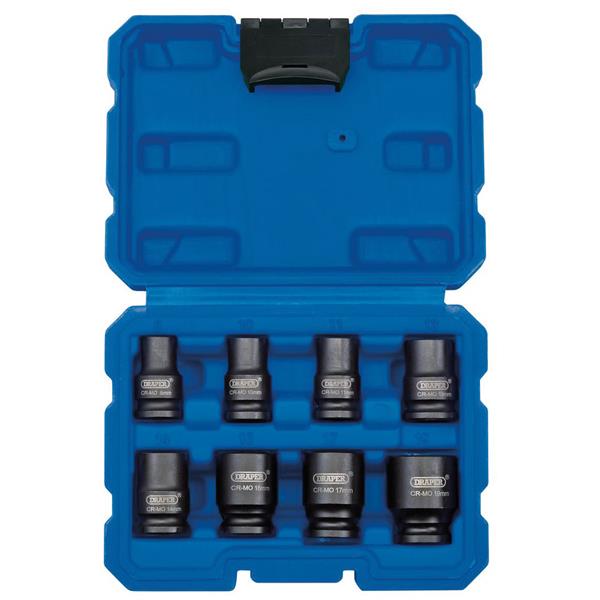 Draper Draper 8 Piece 3/8" Drive Metric Impact Socket Set 8-19mm – 83089 DRA-83089