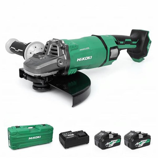 Hikoki HiKOKI 36V MultiVolt Brushless 230mm Angle Grinder Kit 2x 2.5Ah – G3623DA G3623