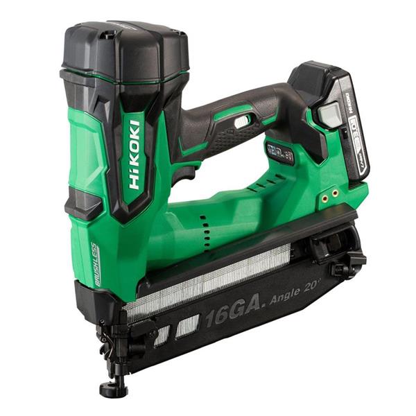 Hikoki HiKOKI 18V Brushless 16 Gauge Angled Finish Nailer Kit 2x 3.0Ah – NT1865DMB NT1865