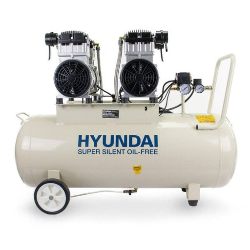 Hyundai Hyundai 100L Oil-Free Low Noise Air Compressor 10.6CFM/145PSI Direct Drive 4HP – HY2150100 HY2150100