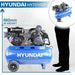 Hyundai Hyundai 90 Litre Air Compressor 10.7CFM/145psi Petrol 7hp - HY70100P HY70100P