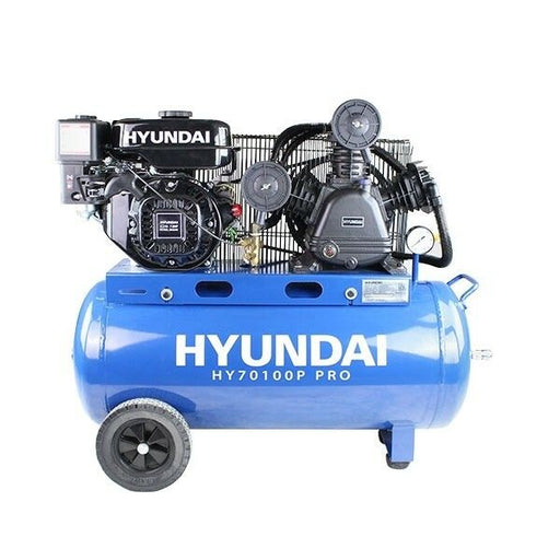 Hyundai Hyundai 90 Litre Air Compressor 10.7CFM/145psi Petrol 7hp - HY70100P HY70100P