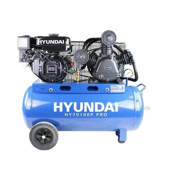 Hyundai Hyundai 90 Litre Air Compressor 10.7CFM/145psi Petrol 7hp - HY70100P HY70100P