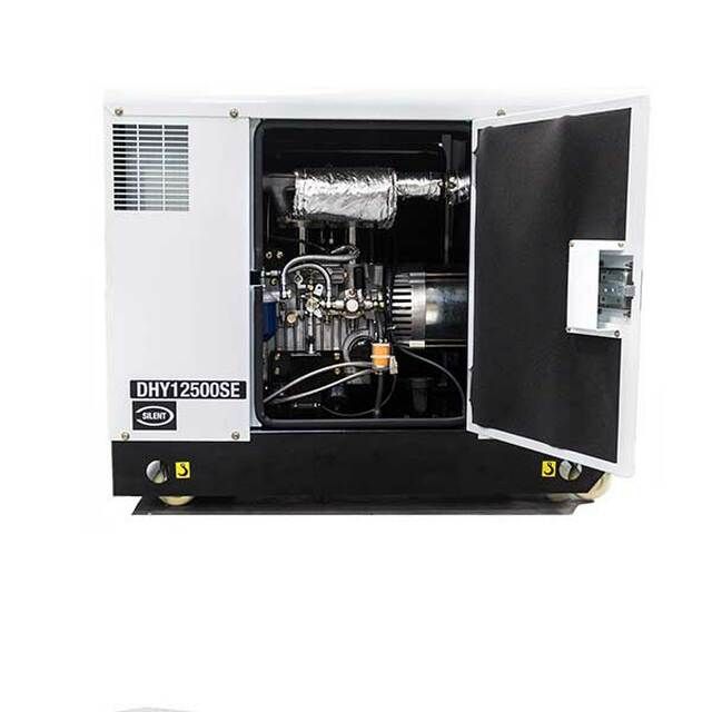 Hyundai Hyundai 10kW/12.5kVA 230v Generator - Mains Backup / Standby Silenced Diesel Generator DHY12500SE
