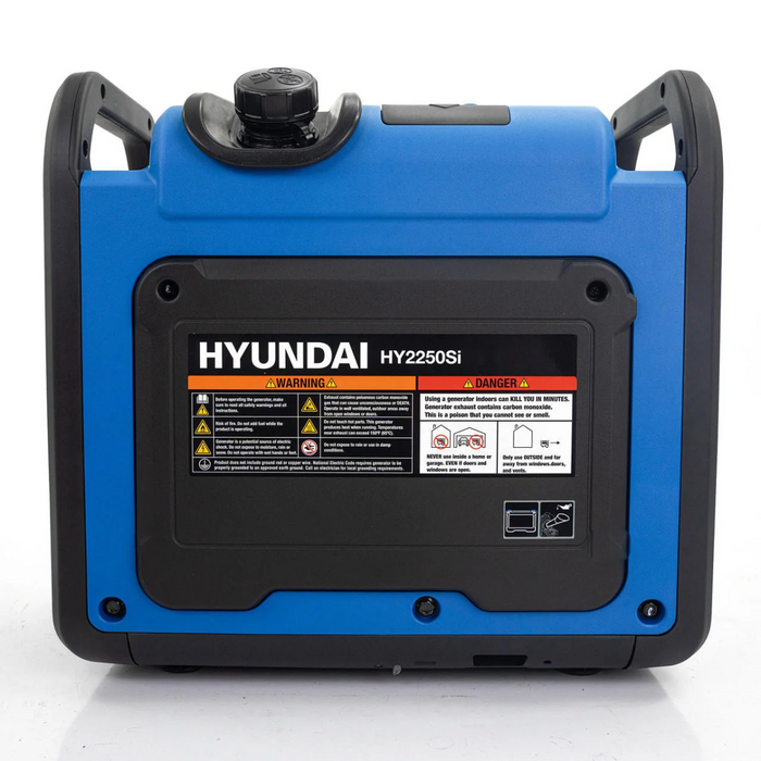Hyundai Hyundai 2200W / 2.2kW Petrol Inverter Generator, Pure Sine Wave Output, Lightweight, Quiet Running HY2250SI