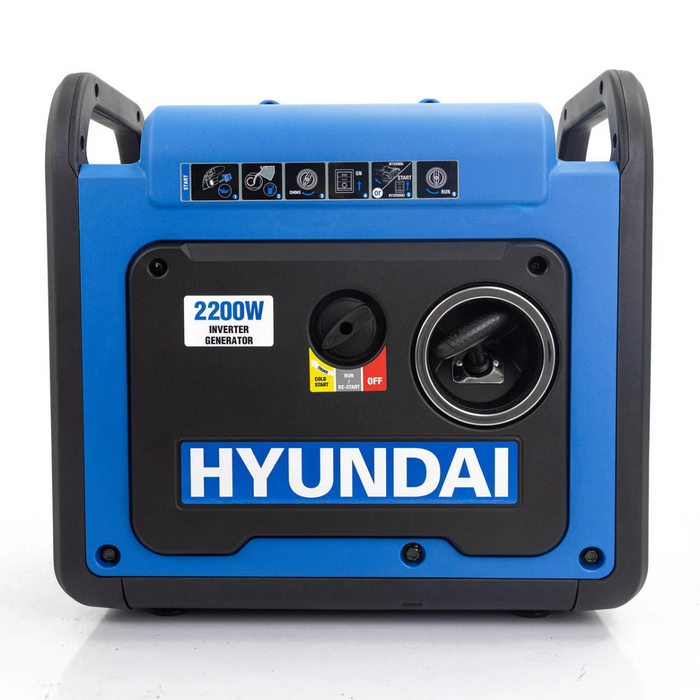 Hyundai Hyundai 2200W / 2.2kW Petrol Inverter Generator, Pure Sine Wave Output, Lightweight, Quiet Running HY2250SI