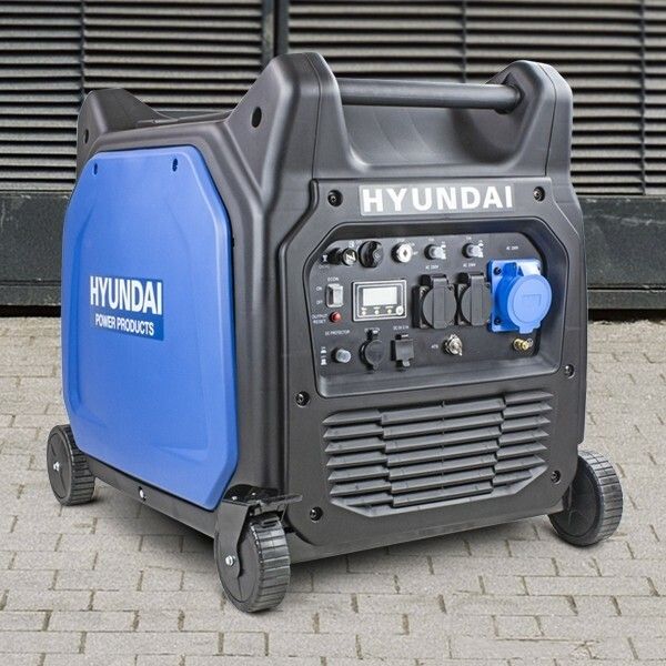 Hyundai Hyundai 6600W/6.6kW Remote Electric Start Petrol Portable Inverter Generator HY6500SEI