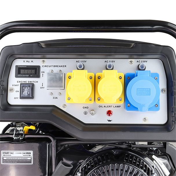 Hyundai Hyundai HY10000LEK-2 8kW/10kVA* Recoil and Electric Start Site Petrol Generator HY10000LEK-2