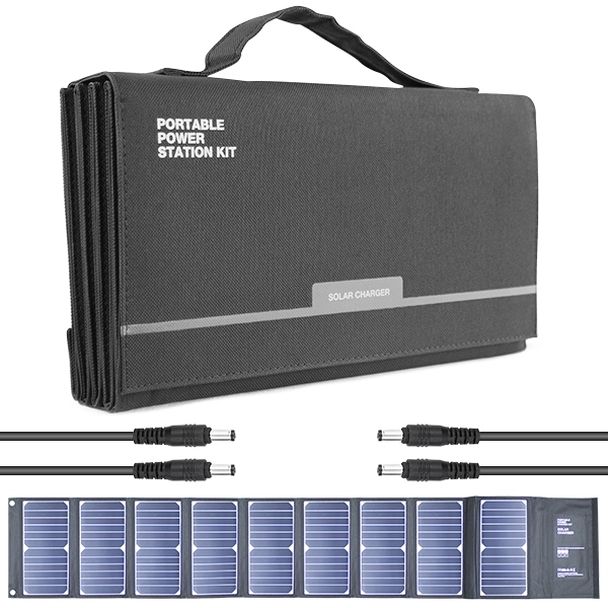 Hyundai Hyundai H60 60W Portable and Foldable Solar Charger With USB and DC Connectivity H60