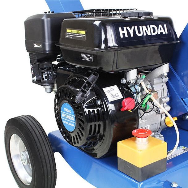 Hyundai Hyundai 196cc 60mm Petrol Garden Wood Chipper / Shredder – 4-Stroke Engine – HYCH6560 HYCH6560
