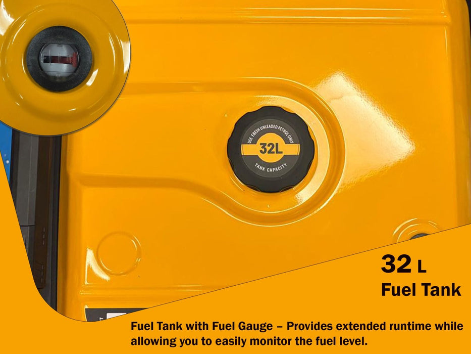JCB JCB 11kW Petrol Generator – 230V / 400V, Electric Start (JCB-IG12000DVE-3) JCB-IG12000DVE-3