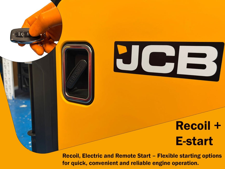 JCB JCB 11kW Petrol Generator – 230V / 400V, Electric Start (JCB-IG12000DVE-3) JCB-IG12000DVE-3