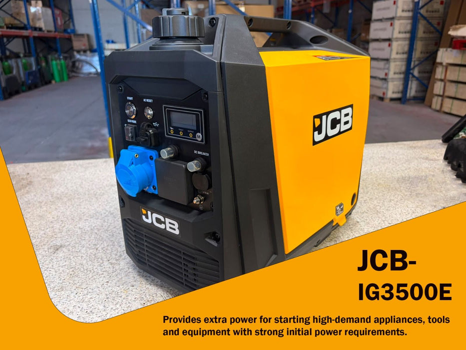 JCB JCB 3500W Portable Petrol Inverter Generator JCB-IG3500E