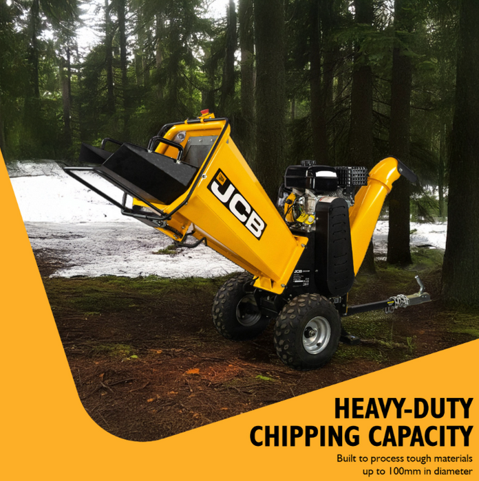 JCB JCB 100mm / 4" Heavy-Duty Petrol Wood Chipper  - CH75100P JCB-CH75100P