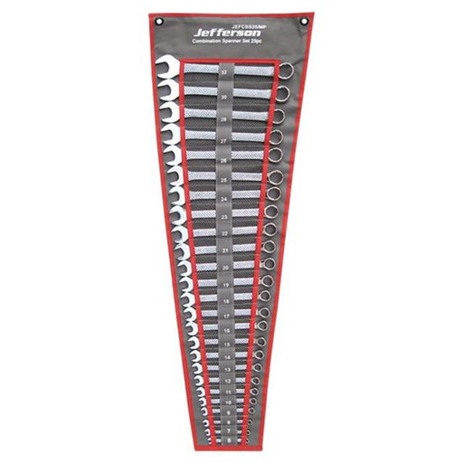 Jefferson Jefferson 25 Piece Mirror Polished Combination Spanner Set JEFCSS25-MP
