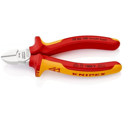 Knipex Knipex 70 06 140 SB Insulated Multi-component Grip Diagonal Cutter KNI-70 06 140 SB